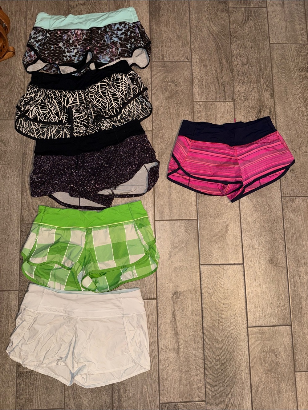 lululemon athletica Women's Athletic Shorts - Pink, Green, White, Black, Mint
